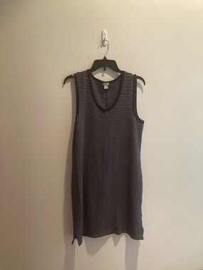J. Crew Navy and White Striped Tank dress